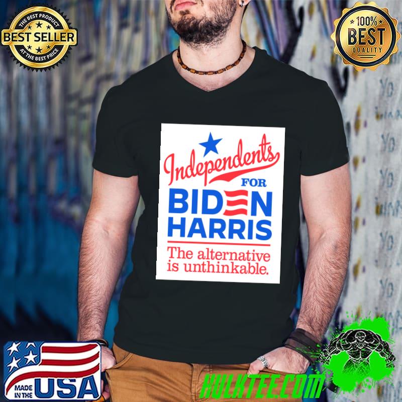 Original independents For Biden Harris the alternative is unthinkable election 2024 T-Shirt Guys V Neck Original independents For Biden Harris the alternative is unthinkable election 2024 T-Shirt Guys V Neck
