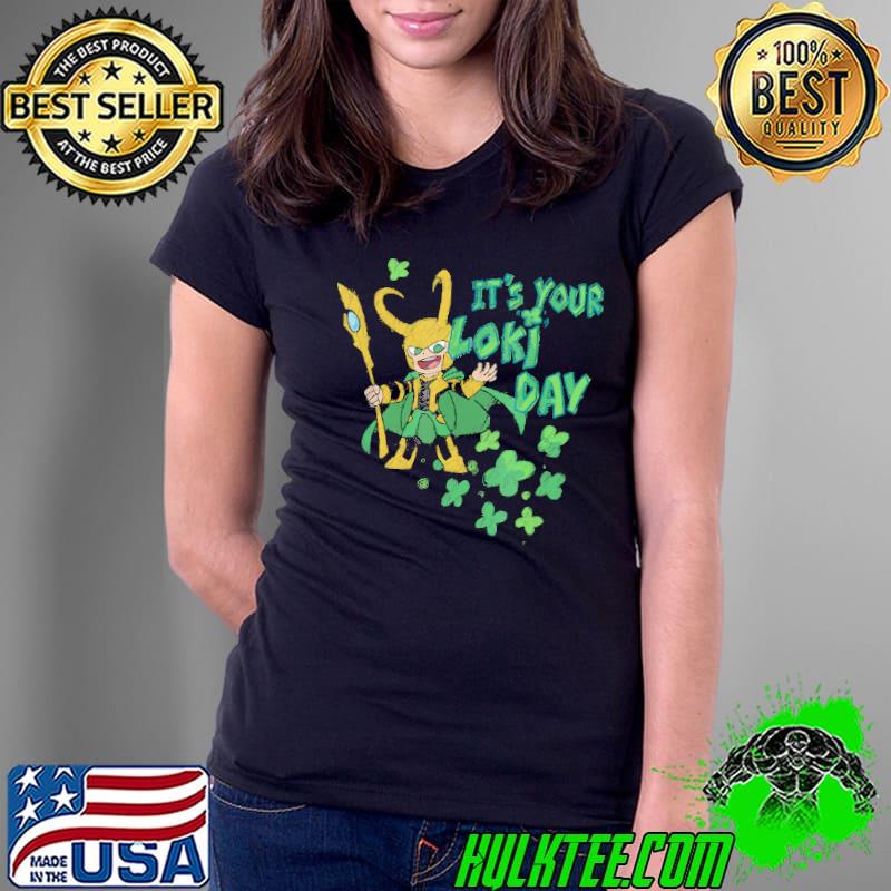 Original marvel Kawaii It’s Your Loki Day Shamrocks St Patrick’s Day Shirt