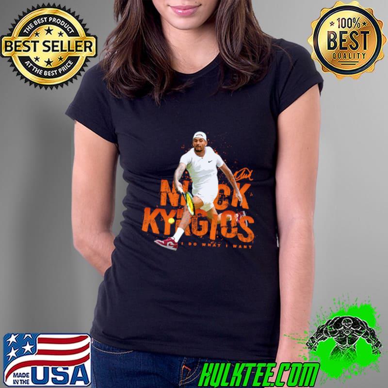 Original nick Kyrgios Superstar Pose Signature Australian professional tennis player T-Shirt Ladies Tee Original nick Kyrgios Superstar Pose Signature Australian professional tennis player T-Shirt Ladies Tee