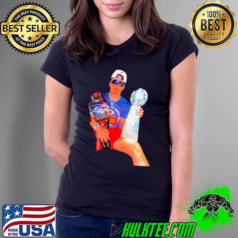 Patrick Mahomes WWE and NFL Champions shirt