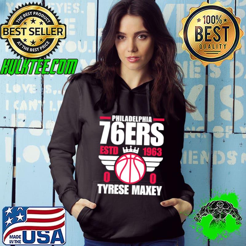 Philadelphia 76ERS Est 1963 Tyrese Maxey 0 Basketball Retro T-Shirt
