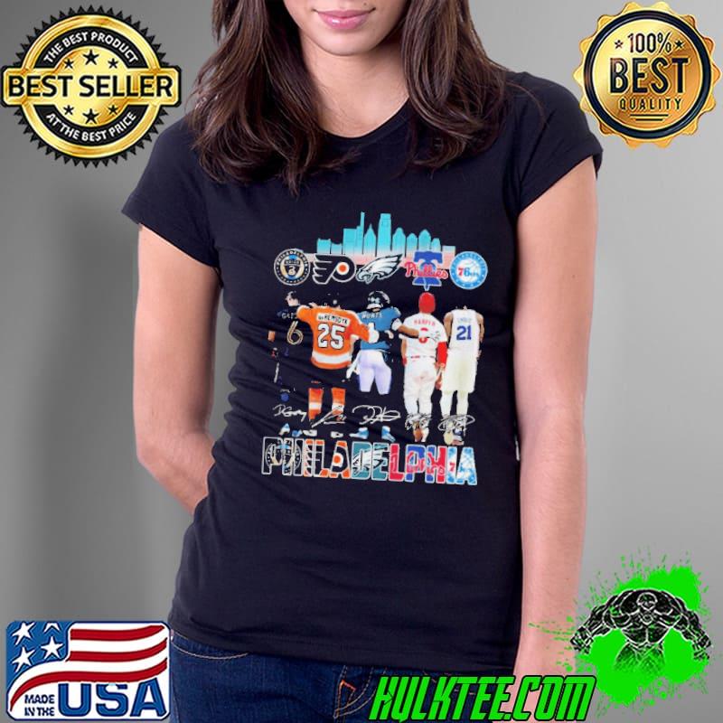 Philadelphia City Union Gazdag 06 Flyers Yan Riemsdyk 25 Eagles Hurts 01 Phillies Harper 03 76ers Embiid 21 Shirt Ladies Tee Philadelphia City Union Gazdag 06 Flyers Yan Riemsdyk 25 Eagles Hurts 01 Phillies Harper 03 76ers Embiid 21 Shirt Ladies Tee