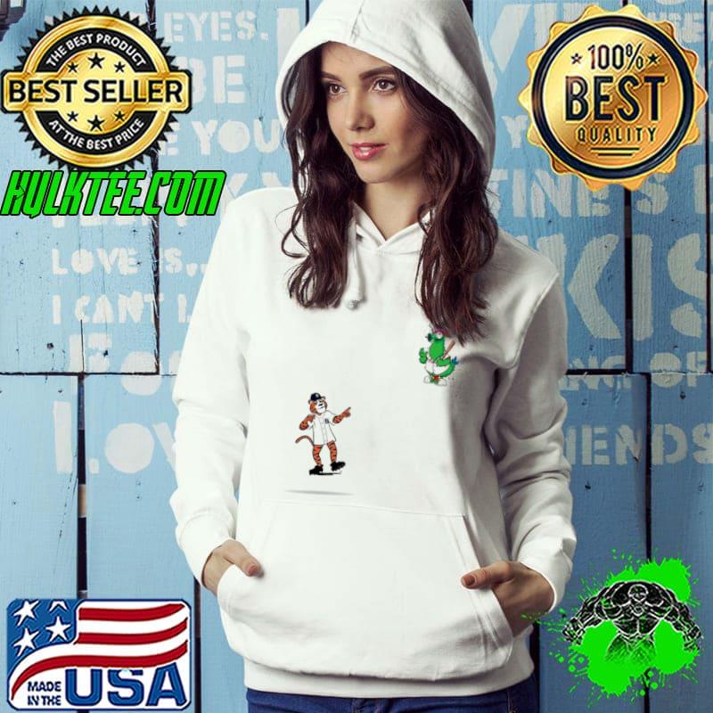 Philadelphia Phillies VS Detroit Tigers MLB 2024 mascot cartoon baseball shirt