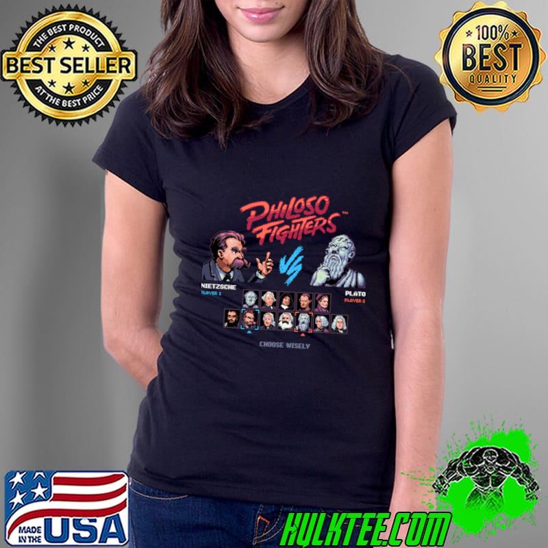 Philoso Fighters Retro Arcade Game Characters T-Shirt
