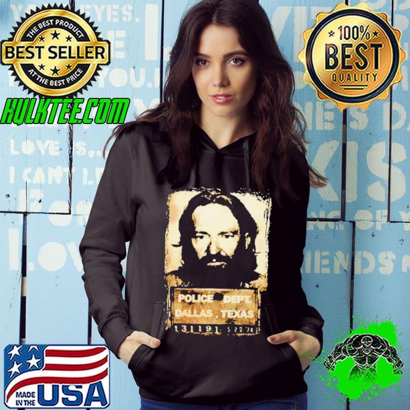Police Dept Dallas Texas Willie Nelson Mugshot shirt