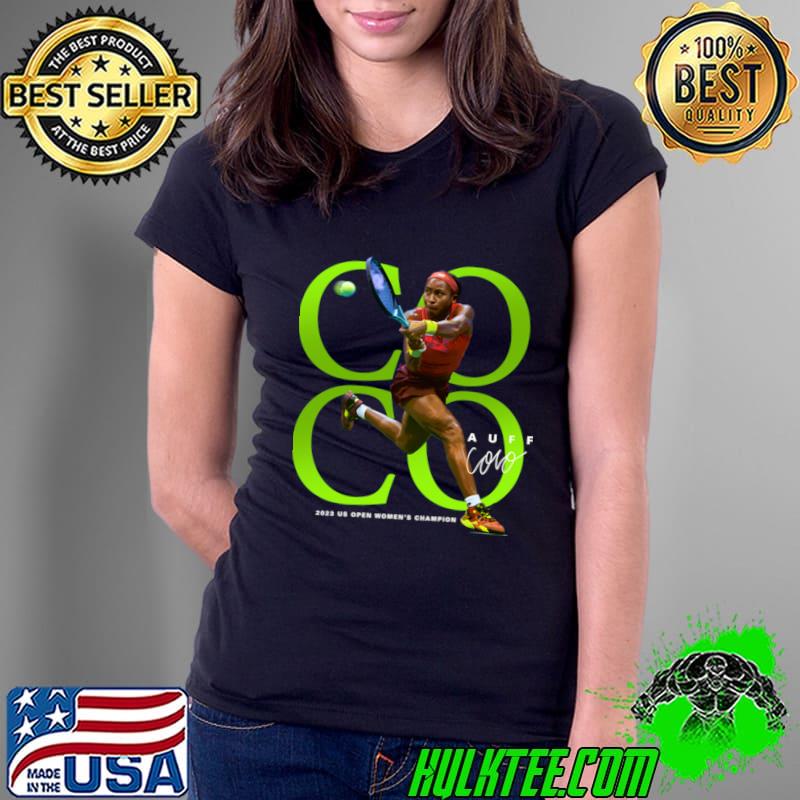 Premium coco Gauff American professional tennis player open women's champion signature T-Shirt Ladies Tee Premium coco Gauff American professional tennis player open women's champion signature T-Shirt Ladies Tee