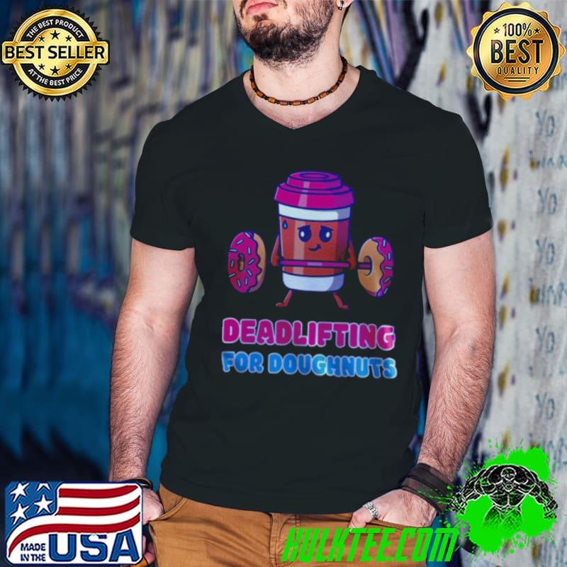 Premium doughnut Deadlifting Shirt Guys V Neck Premium doughnut Deadlifting Shirt Guys V Neck