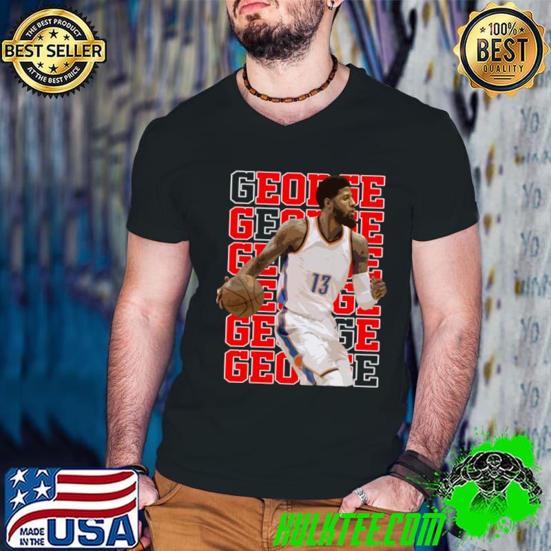 Premium paul George Name Repeat American professional basketball player for the Los Angeles Clippers T-Shirt Guys V Neck Premium paul George Name Repeat American professional basketball player for the Los Angeles Clippers T-Shirt Guys V Neck