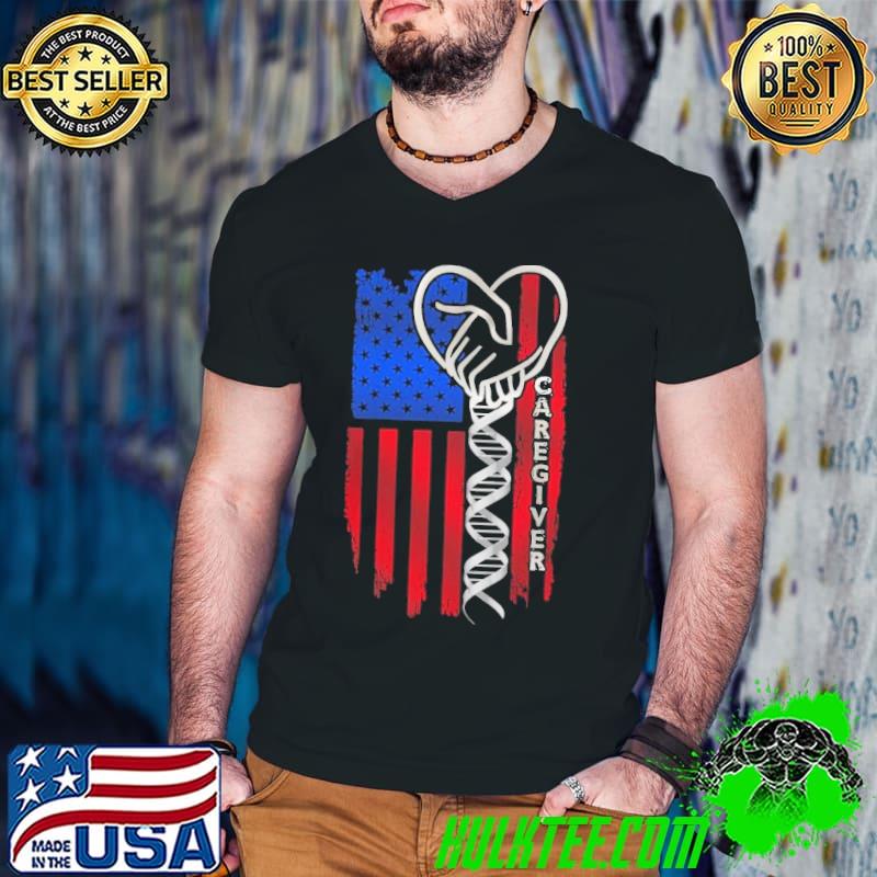 Proud Caregiver American Flag Symbol shirt
