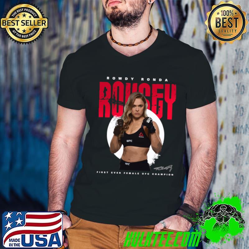 Ronda Rousey Superstar Signature American professional wrestler T-Shirt Guys V Neck Ronda Rousey Superstar Signature American professional wrestler T-Shirt Guys V Neck