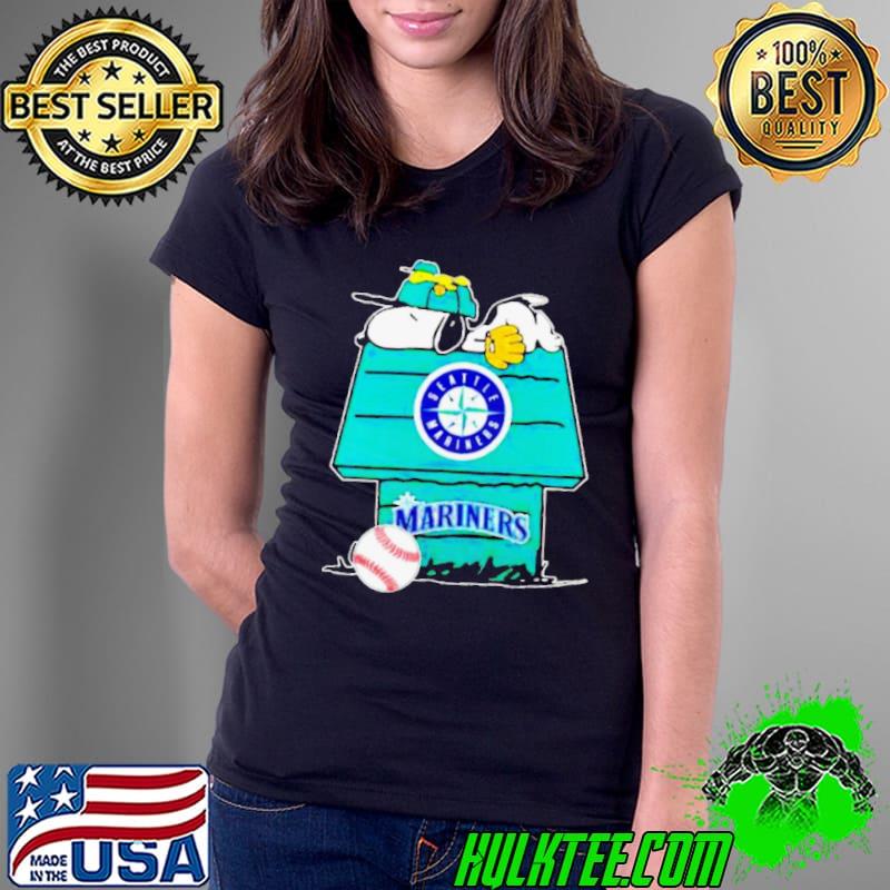 Seattle Mariners Snoopy And Woodstock The Peanuts Baseball Shirt