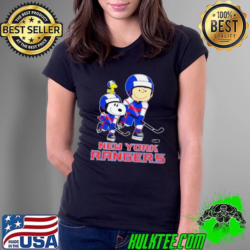 Snoopy And Charlie Brown New York Rangers Hockey Shirt