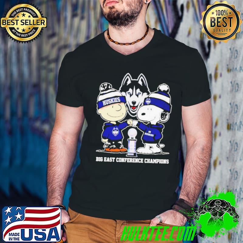 Snoopy and Charlie Brown Uconn Huskies Big East Conference Champions s Guys V Neck Snoopy and Charlie Brown Uconn Huskies Big East Conference Champions s Guys V Neck