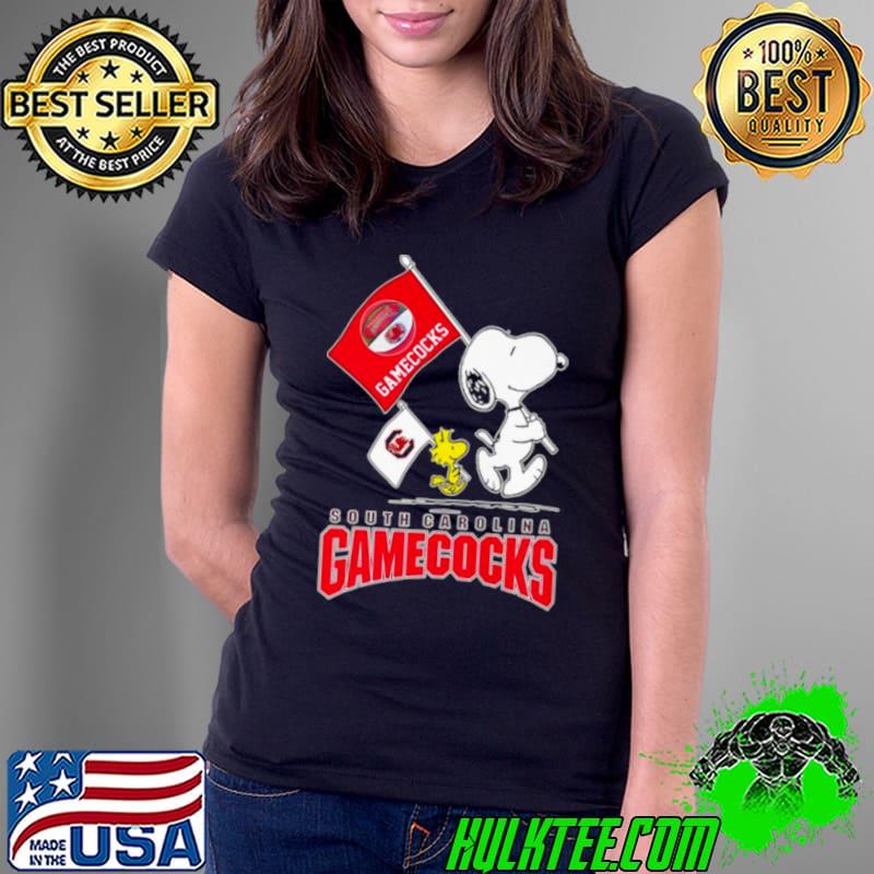 Snoopy and Woodstock South Carolina Gamecocks flag shirt