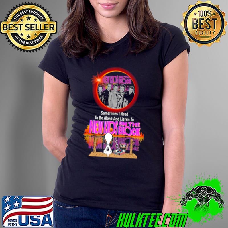 Snoopy Sometimes I Need To Be Alone And Listen To New Kids on the Block shirt