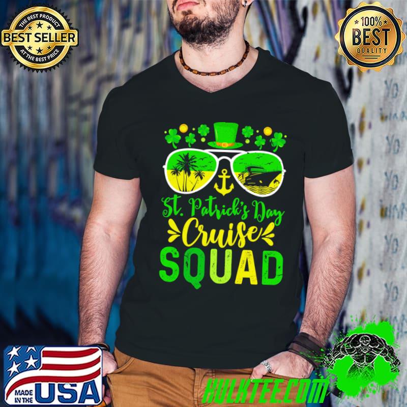 St Patrick's Day Cruise Squad Sunglasses Retro T-Shirt
