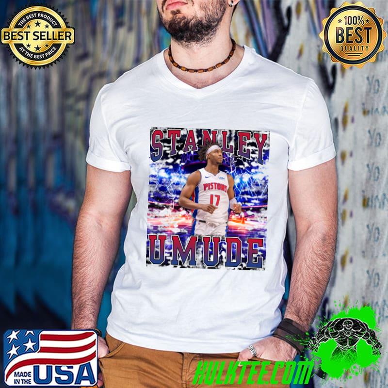Stanley Umude American professional basketball player of Nigerian descent for the Detroit Pistons T-Shirt Guys V Neck Stanley Umude American professional basketball player of Nigerian descent for the Detroit Pistons T-Shirt Guys V Neck