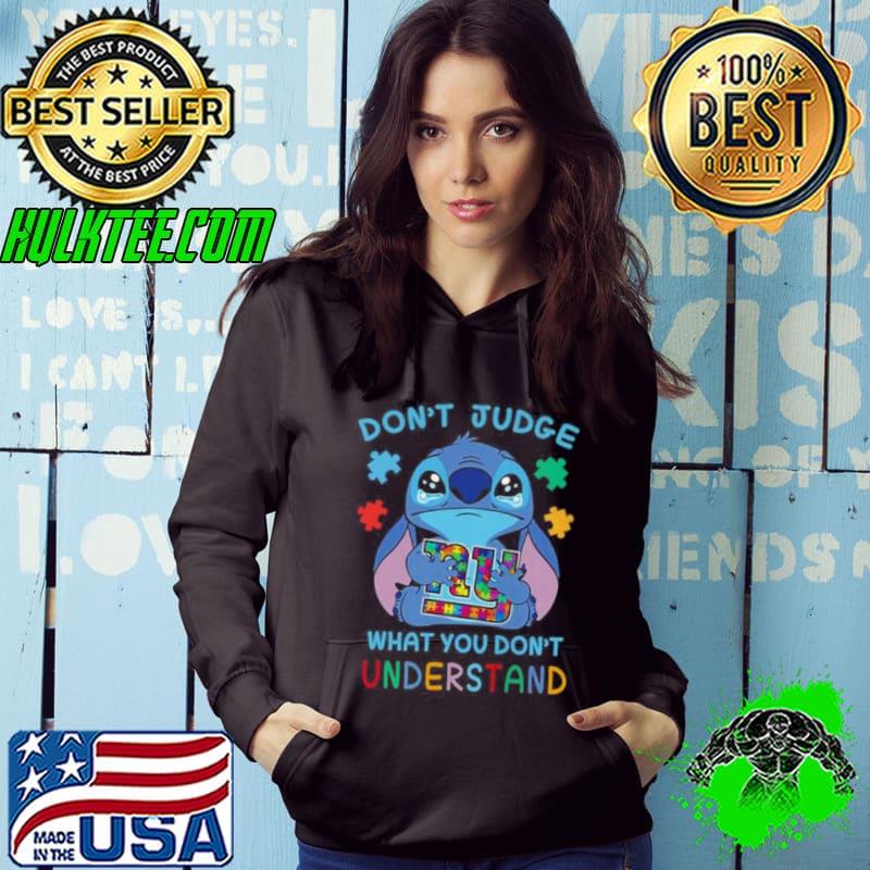 Stitch New York Giants Autism Awareness Don’t Judge What you Don’t Understand Shirt