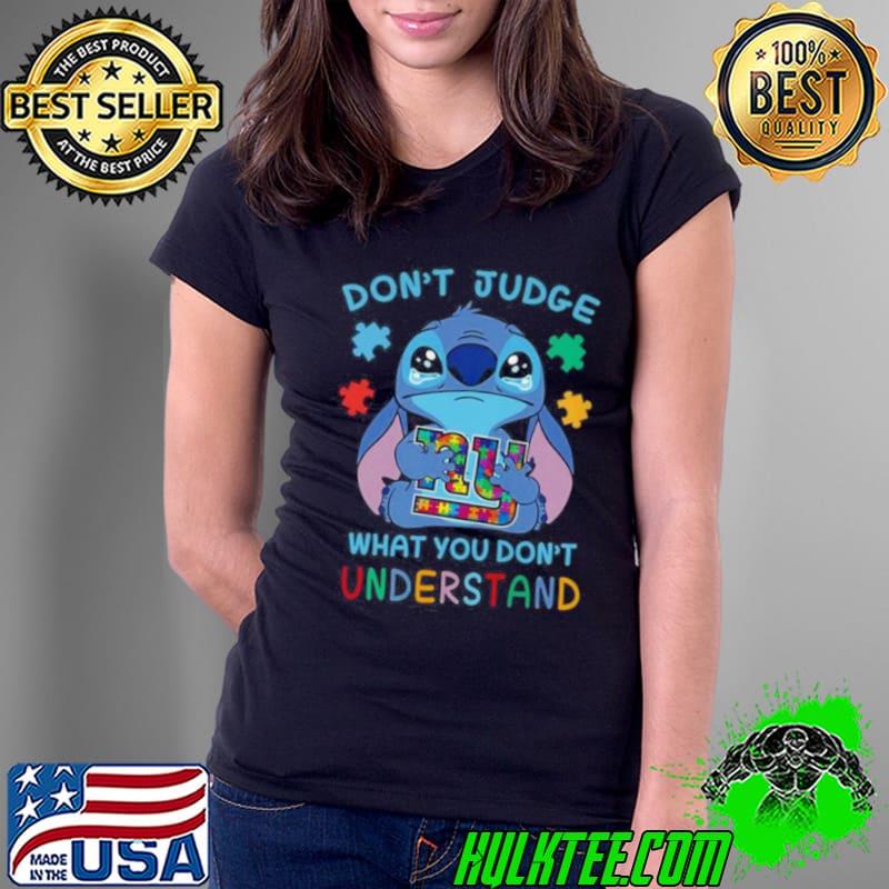 Stitch New York Giants Autism Awareness Don’t Judge What you Don’t Understand Shirt Ladies Tee Stitch New York Giants Autism Awareness Don’t Judge What you Don’t Understand Shirt Ladies Tee