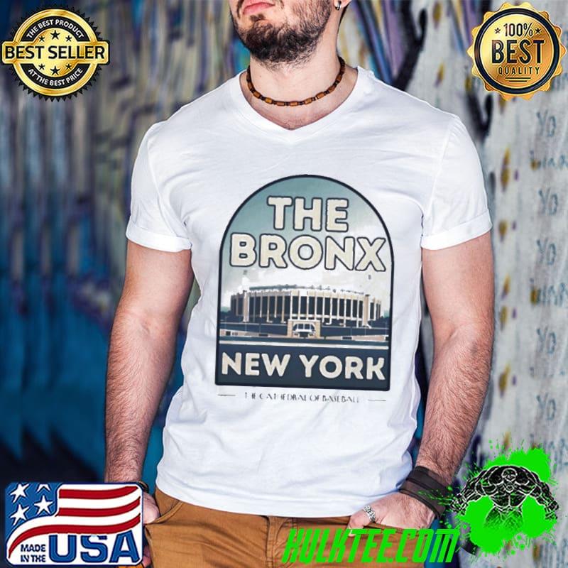 The Bronx New York Minimalistic Stadium The Cathedral Of Baseball shirt