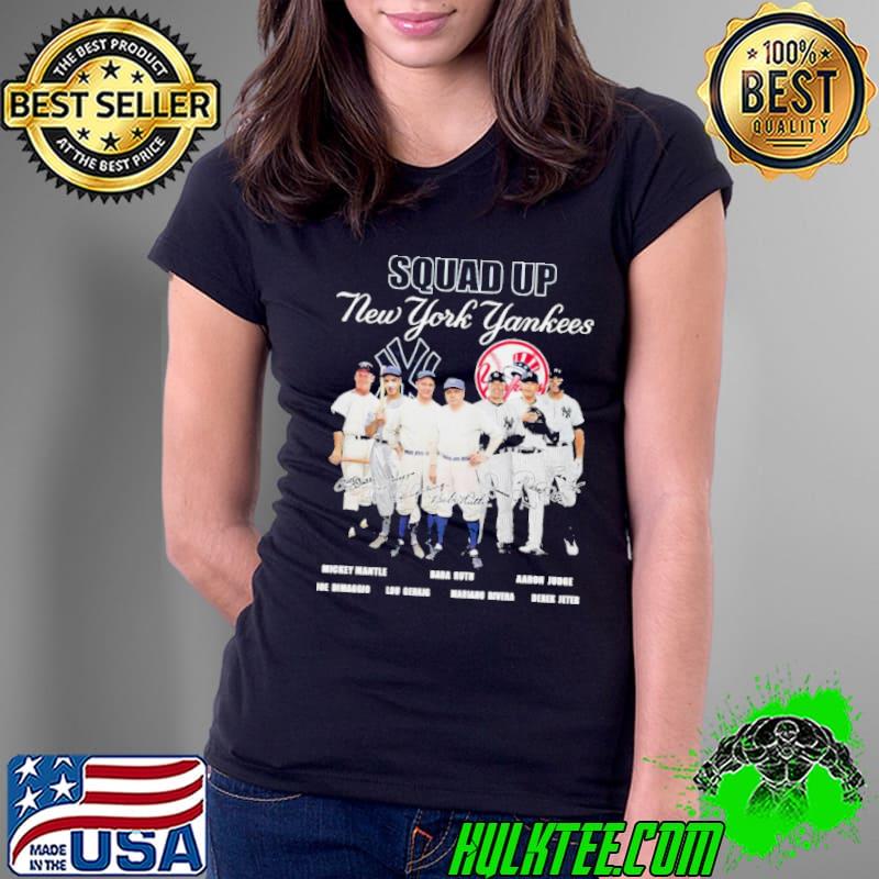 Top new York Yankees Squad Up Team Baseball Signatures 2024 Vintage Shirt