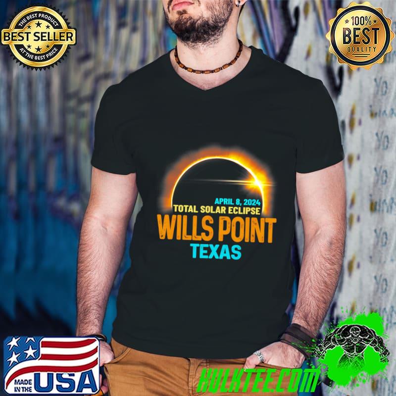 Total Solar Eclipse 2024 Wills Point Texas T-Shirt