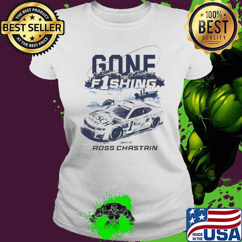 Trackhouse Racing Team Ross Chastain Gone Fishing Busch Light Shirt
