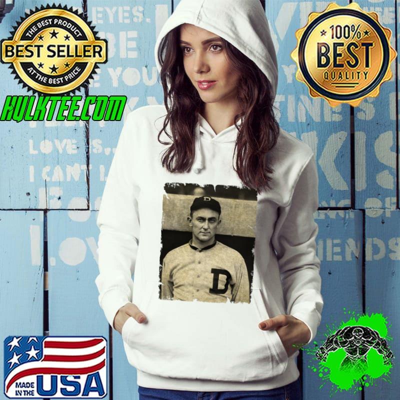 Ty Cobb American Major League Baseball Center Fielder 1909 in Detroit Tigers T-Shirt Hoodie Ty Cobb American Major League Baseball Center Fielder 1909 in Detroit Tigers T-Shirt Hoodie