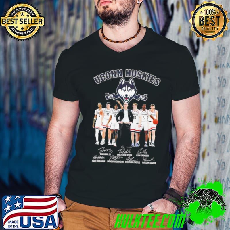 Uconn Huskies Men’s Basketball 2023 2024 Signatures Shirt Guys V Neck Uconn Huskies Men’s Basketball 2023 2024 Signatures Shirt Guys V Neck