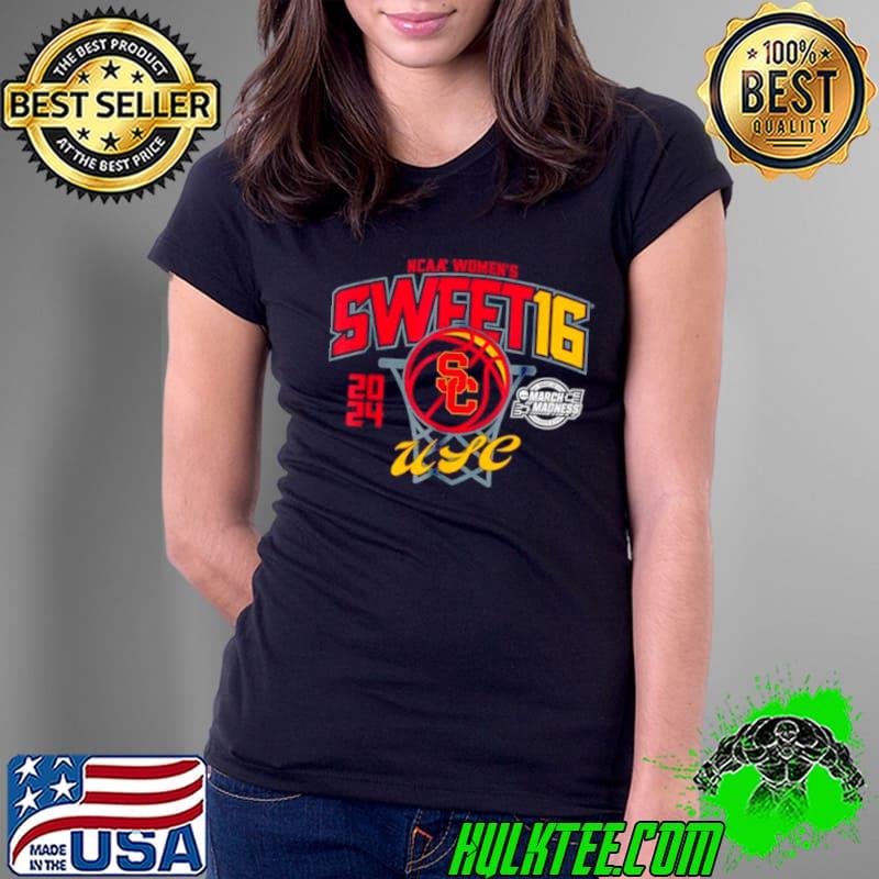 USC Trojans 2024 NCAA Women’s Basketball Sweet 16 March Madness s Ladies Tee USC Trojans 2024 NCAA Women’s Basketball Sweet 16 March Madness s Ladies Tee