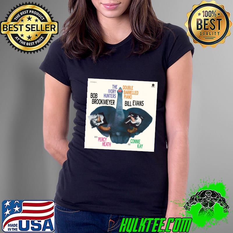 Vintage Bill Jarr Evans music Hunters Album The Ivory Hunters Double Barrelled Piano T-Shirt