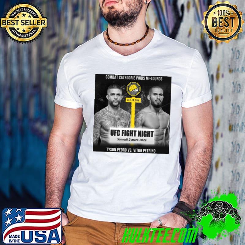 Vitor Petrino VS Tyson Pedro UFC 2 Mar 2024 s Guys V Neck Vitor Petrino VS Tyson Pedro UFC 2 Mar 2024 s Guys V Neck
