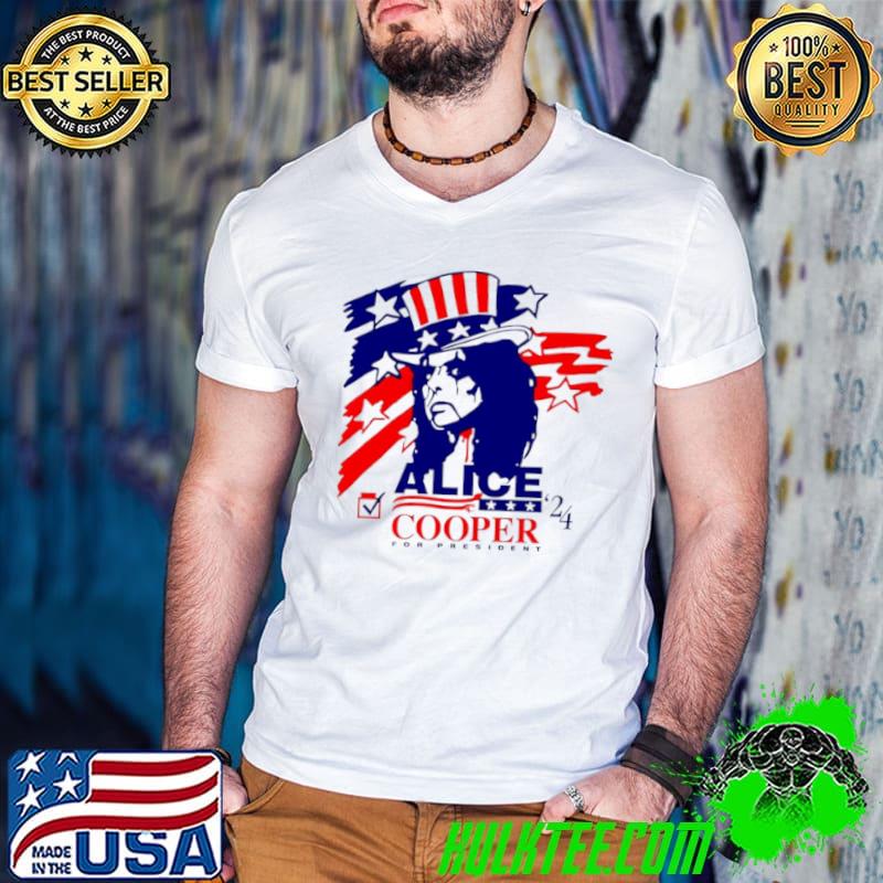 Vote For Alice Cooper 24 For President Shirt