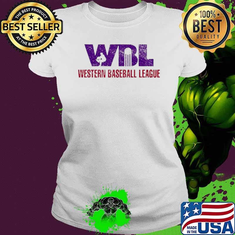 Western Baseball League WBL logo s Ladies tee Western Baseball League WBL logo s Ladies tee