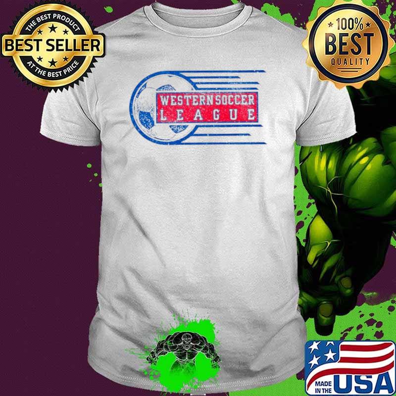 Western Soccer League logo shirt