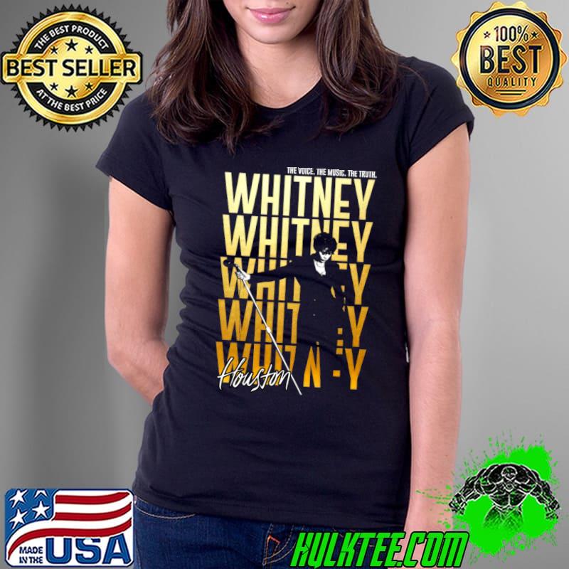 Whitney Houston Vintage 80s 90s Signature The Voice The Music The Truth T-Shirt