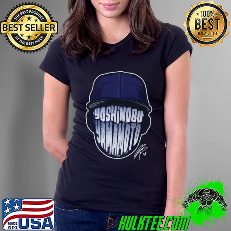 Yoshinobu Yamamoto Los Angeles D Player Silhouette Signature T-Shirt
