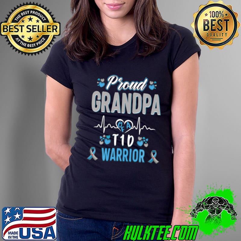 1D Proud Grandpa Diabetes Awareness Ype 1 Pancreas Insulin T-Shirt 1D Proud Grandpa Diabetes Awareness Ype 1 Pancreas Insulin T-Shirt