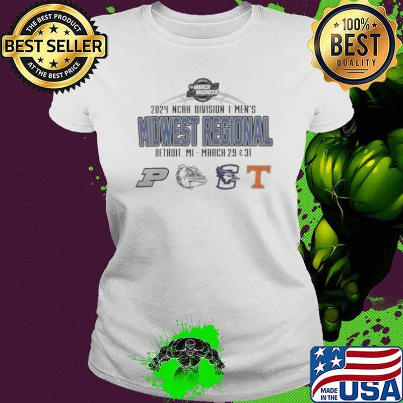2024 NCAA Men’s Basketball March Madness Midwest Regional Detroit 4 Teams Shirt