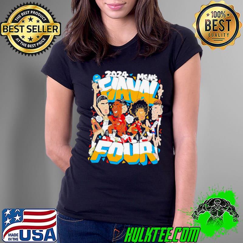 2024 NCAA Men’s Fianal Four players caricature shirt