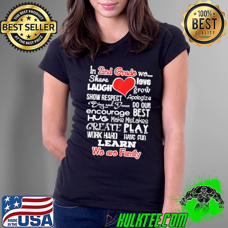 2Nd Grade We Are Family Fun School Eacher Eam T-Shirt