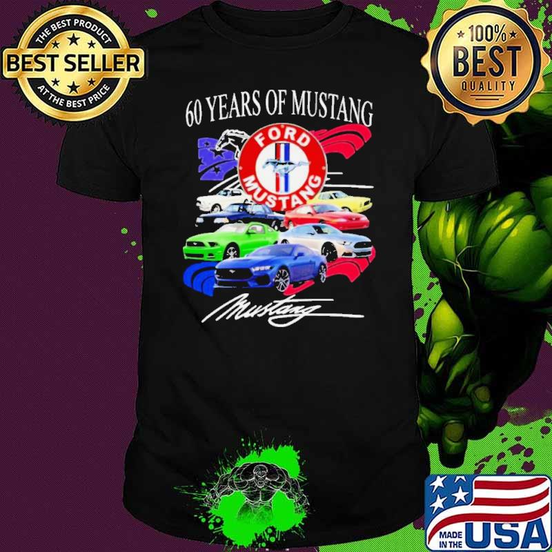 60 Years Of Ford Mustang Signature Shirt