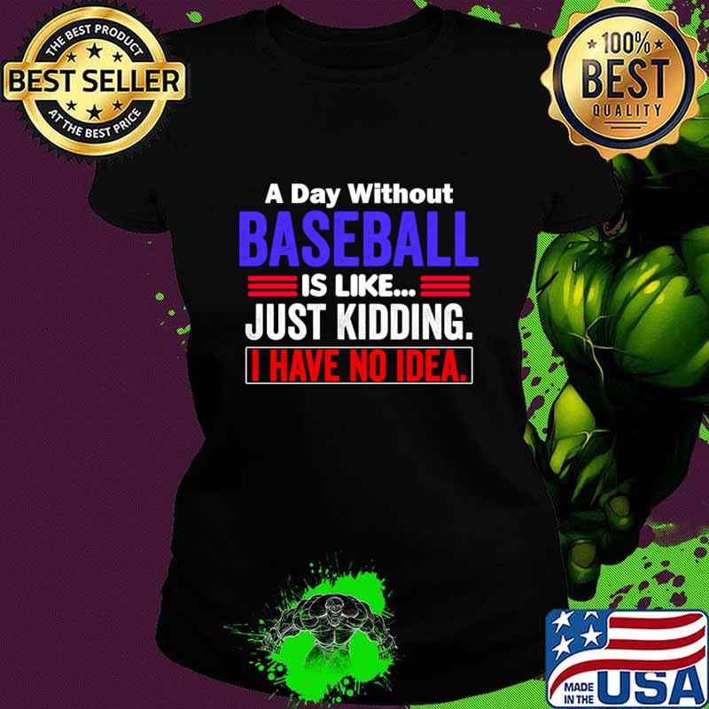 A Day Without Baseball is Like..Just Kidding I Have No Idea T-Shirt