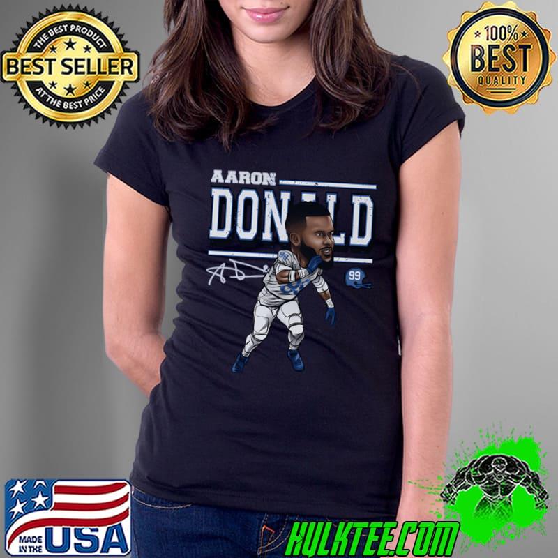 Aaron Donald Los Angeles R Coon American former football defensive T-Shirt Ladies Tee Aaron Donald Los Angeles R Coon American former football defensive T-Shirt Ladies Tee