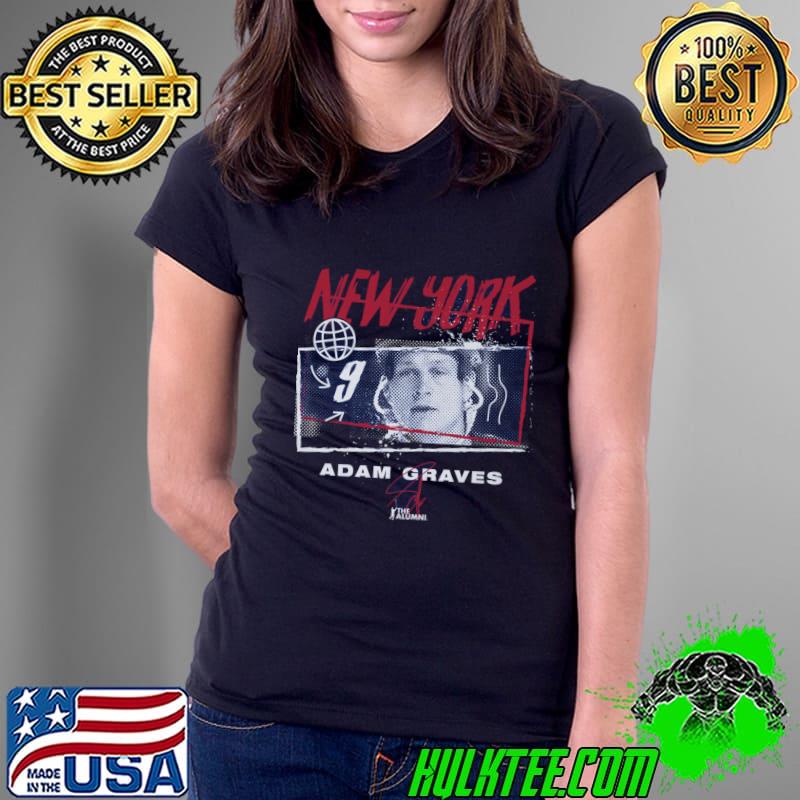 Adam Graves New York R Tones Canadian former professional hockey T-Shirt Ladies Tee Adam Graves New York R Tones Canadian former professional hockey T-Shirt Ladies Tee