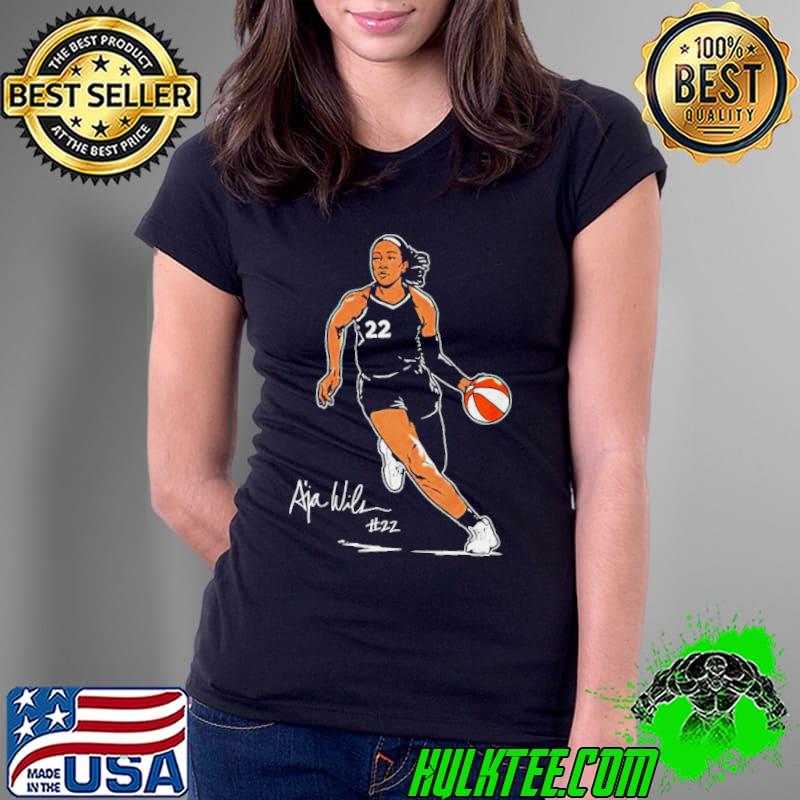 A’ja Wilson Las Vegas Aces Superstar Pose s Ladies Tee A’ja Wilson Las Vegas Aces Superstar Pose s Ladies Tee