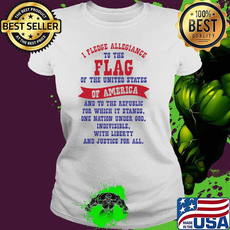 America Pledge Of Allegiance Of America And To The Republic T-Shirt
