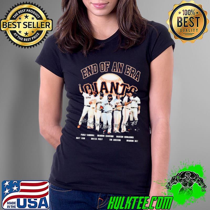 And of an era san francisco giants pablo sandoval brando crawford madison bumgarner matt cain signatures Shirt Ladies Tee And of an era san francisco giants pablo sandoval brando crawford madison bumgarner matt cain signatures Shirt Ladies Tee