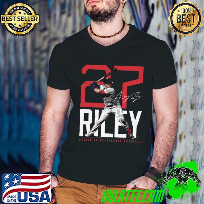 Austin Riley American professional baseball third baseman Atlanta Bold Number T-Shirt Guys V Neck Austin Riley American professional baseball third baseman Atlanta Bold Number T-Shirt Guys V Neck