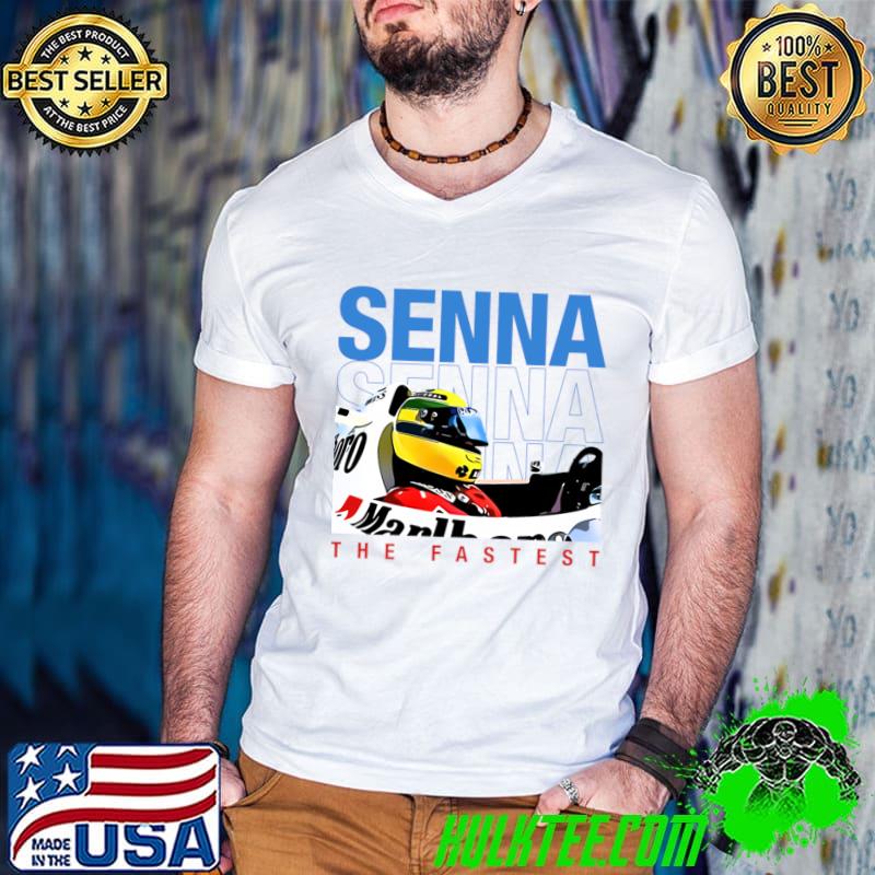 Ayrton Senna Brazilian racing driver The Fastest Legend T-Shirt Ayrton Senna Brazilian racing driver The Fastest Legend T-Shirt